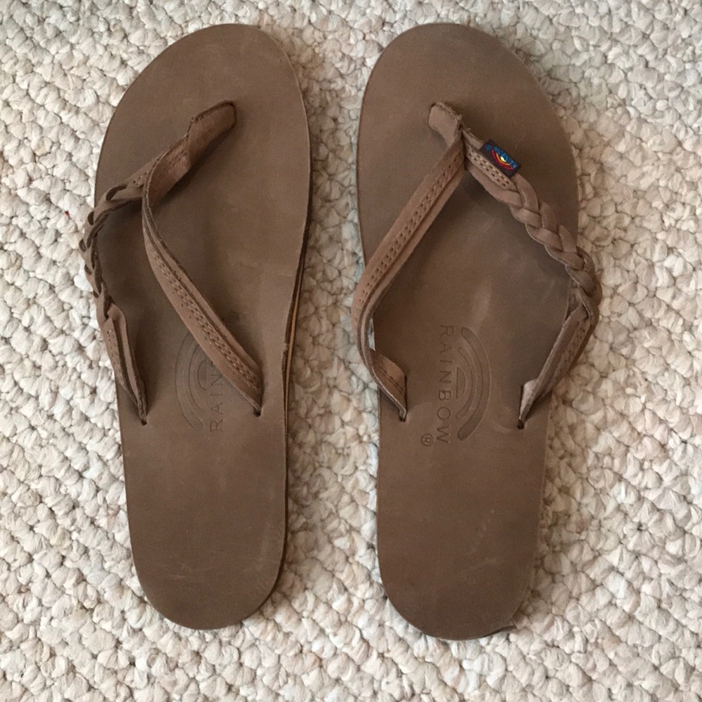 Rainbow Flirty Braidy Flip Flop